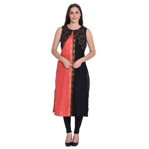 KD 011 Black  Ladies Kurti