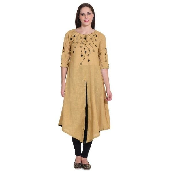 KD 049 Beige Ladies Kurti