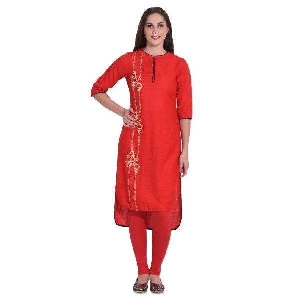 KD 052 Red Ladies Kurti