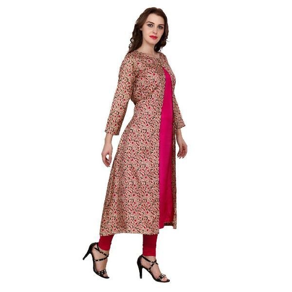 KD 058 Pink Ladies Kurti