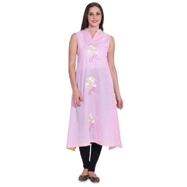 KD 086 Pink Ladies Kurti
