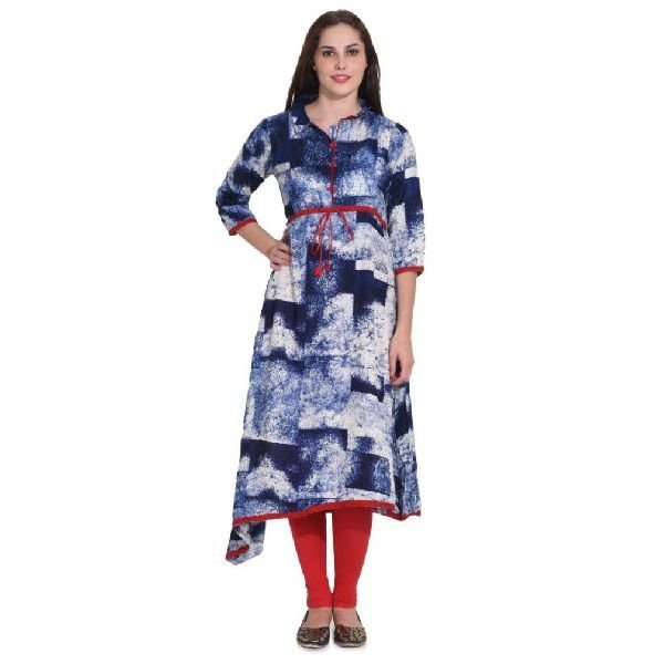 KD 087 Indigo Ladies Kurti