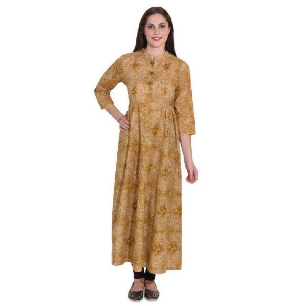 KD 091 Beige Ladies Kurti