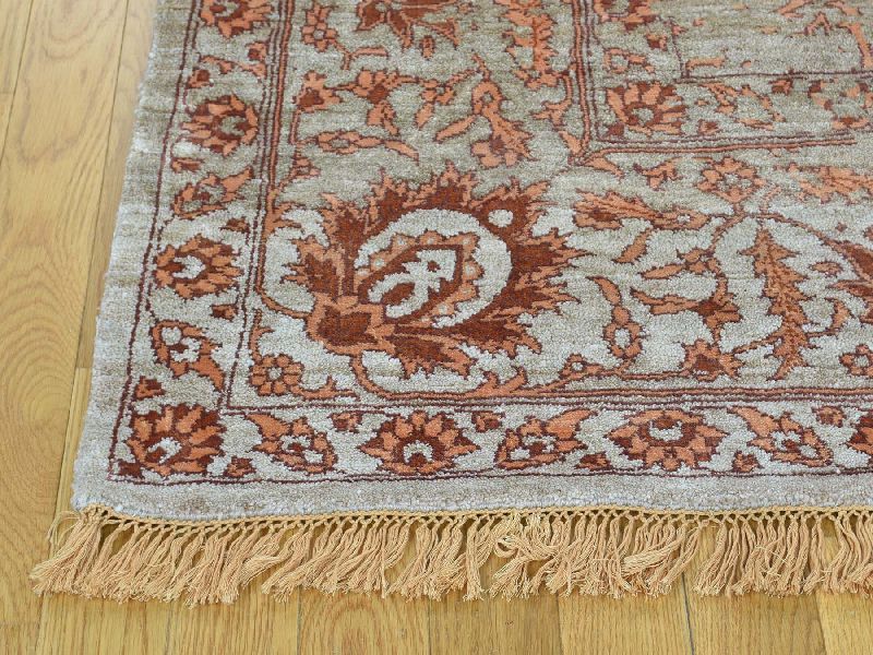 Hand Knotted Art Silk Carpet 02