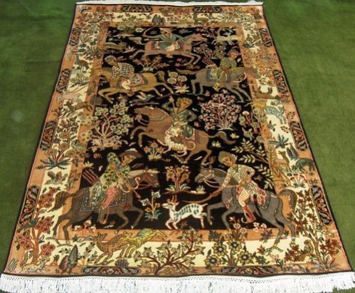 Hand Knotted Art Silk Carpet 04