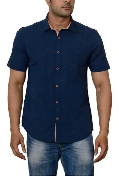 Mens Casual Cotton Shirt (0111-BBST-1_1)