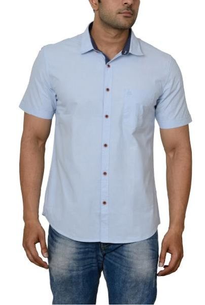 Mens Casual Cotton Shirt (0121-BBST-1_1)