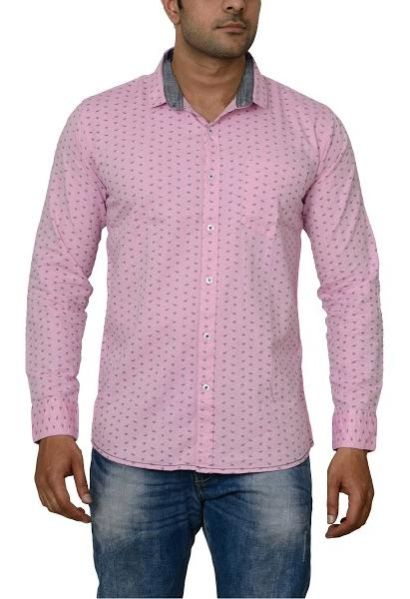 Mens Casual Cotton Shirt (0123-BBST-1_1)