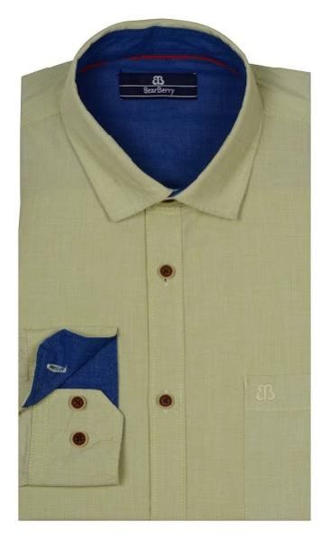 Mens Casual Cotton Shirt (0130-BBST-1_1)