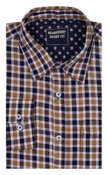 Mens Casual Cotton Shirt (0136-BBST-1_1)
