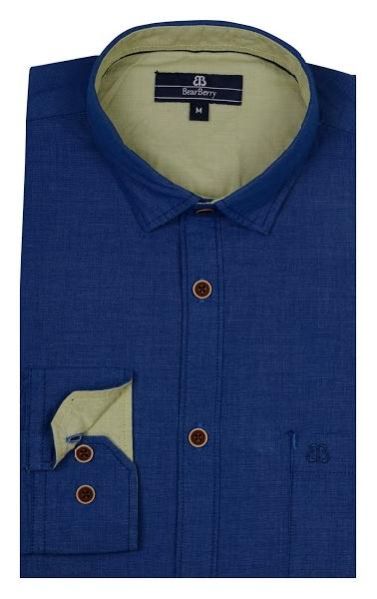 Mens Casual Cotton Shirt (0140-BBST-1_1)