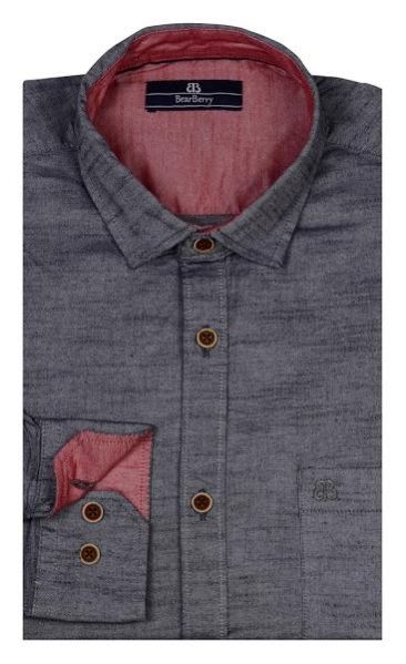 Mens Casual Cotton Shirt (0143-BBST-1_1)