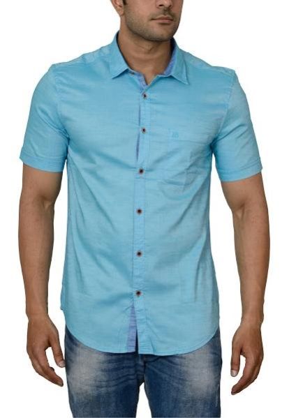 Mens Casual Cotton Shirt (0108-BBST-1_1)