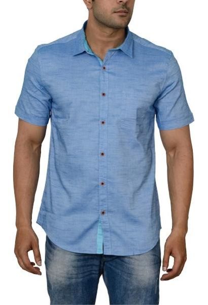 Mens Casual Cotton Shirt (0109-BBST-1_1)