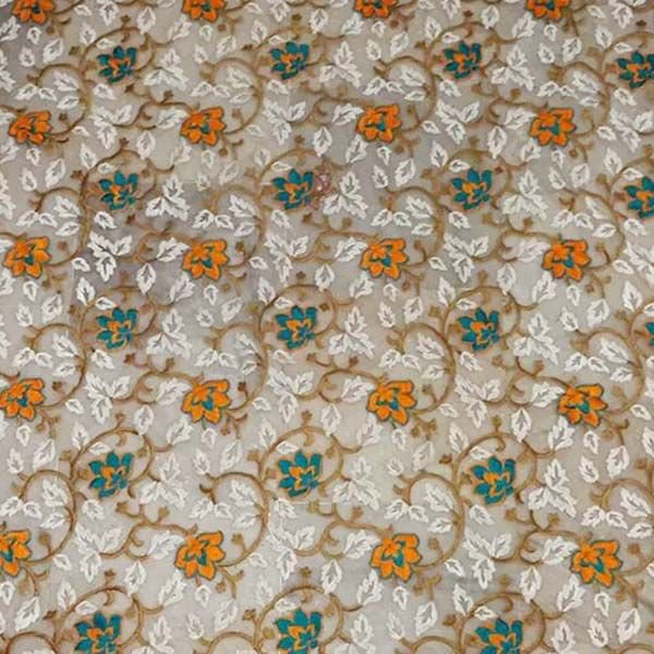 Multi Color Embroidery Fabrics