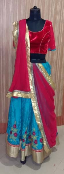 Blue & Rani Lehenga Choli