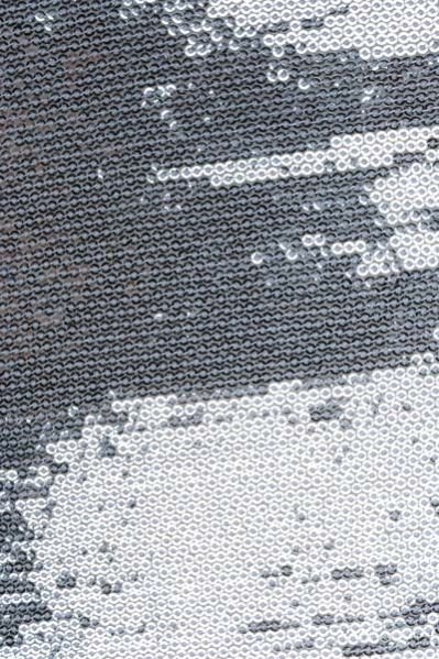 Grey & Silver Blended Georgette Fabric Ideal For Gown