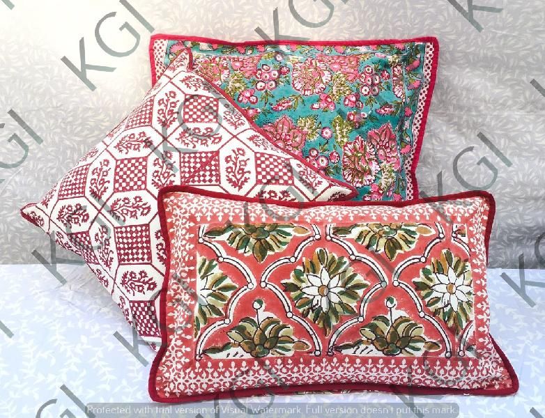 Hand Block Printed Cushion Cover 01