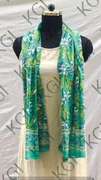 Hand Block Printed Stole 02