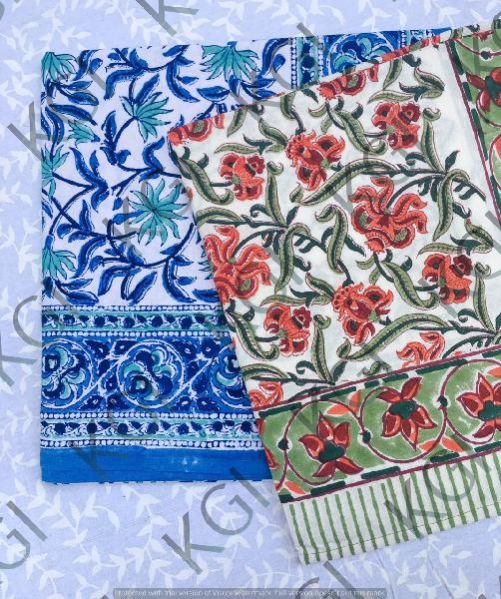 Hand Block Printed Table Cover 02
