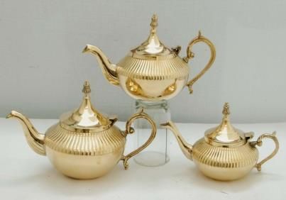 Brass Apple Teapots