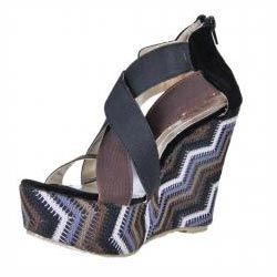 Zig-Zag Wedges Sandals
