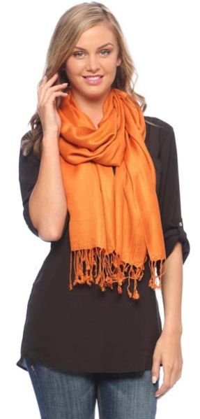 Orange  Shawls DWXXZW