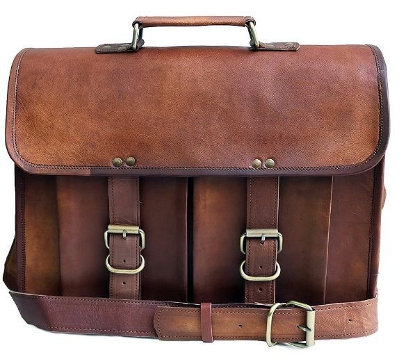 Leather Messenger Bag 01