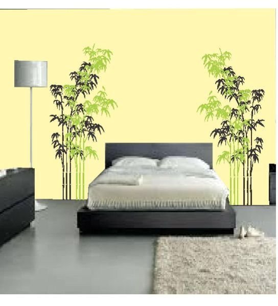Bamboo Tree Wall Stencil