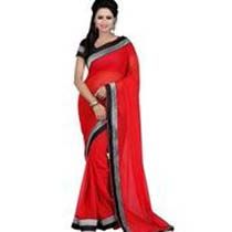 Designer Plain Saree 04