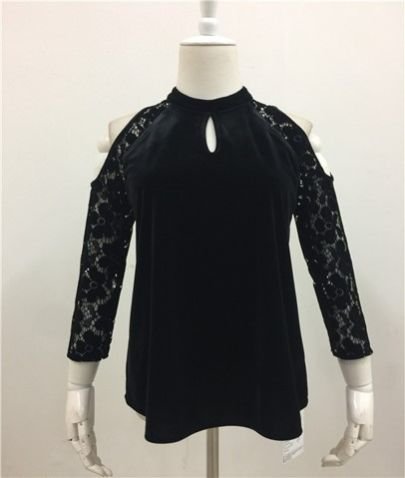 Cold Shoulder Lace Top