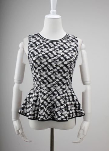 Geometric Pattern Ladies Top