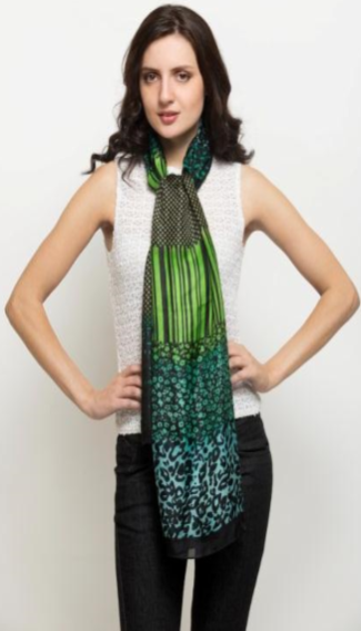 Multi Patch Print Scarve