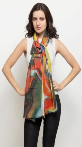 Multi Color Long Scarve