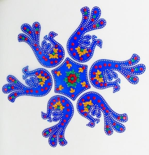 Acrylic Rangoli 02