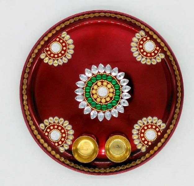 Metal Pooja Thali (UA-MD-07)