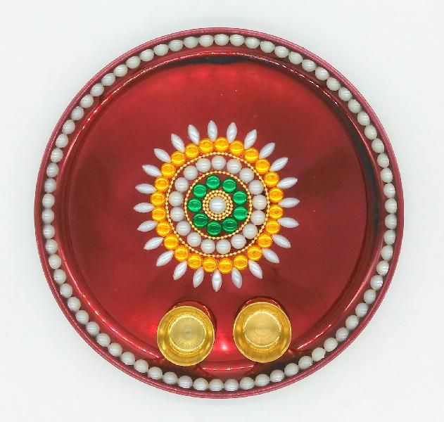 Metal Pooja Thali (UA-MD-09)