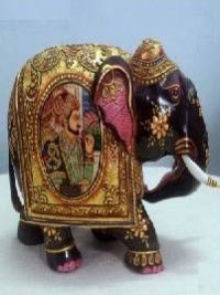 Antique Finish Gold Plated Elephant