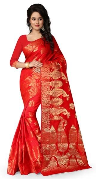 Sharma Art Silk Red