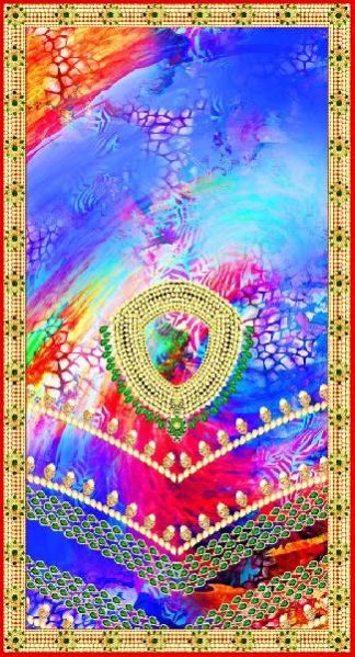 Ladies Unstitched Kaftan 03