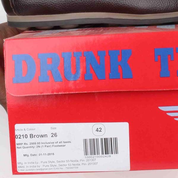 Mens Dark Brown Formal Shoes 01