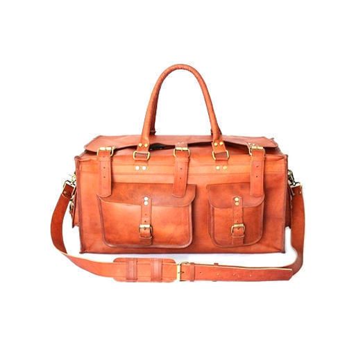 Leather Duffle Travel Bag 01
