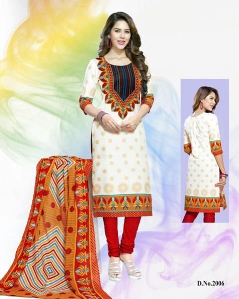 Cotton Printed Suit Dress Material (2006)