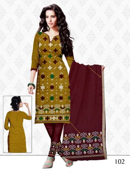 Ladies Bandhani Suit Dress Material (102)