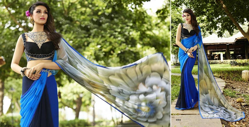 Georgette Sarees (SAN - 6104)