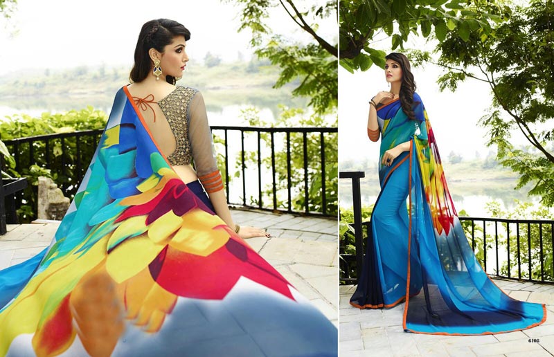 Georgette Sarees (SAN - 6108)
