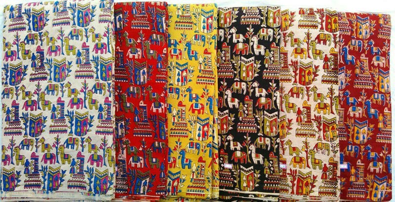 Kalamkari Silk Fabric 01