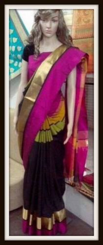 Handwoven Maheshwari Silk Saree