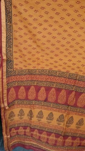 Printed Maheshwari Silk Cotton Saree