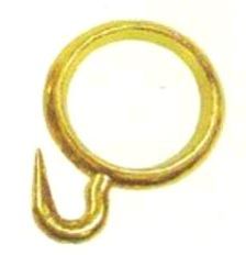 Brass Curtain Hook 03